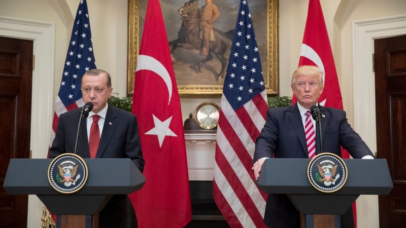 Donald Trump lauded Recep Tayyip Erdogan as an important ally in the 'fight against terrorism'