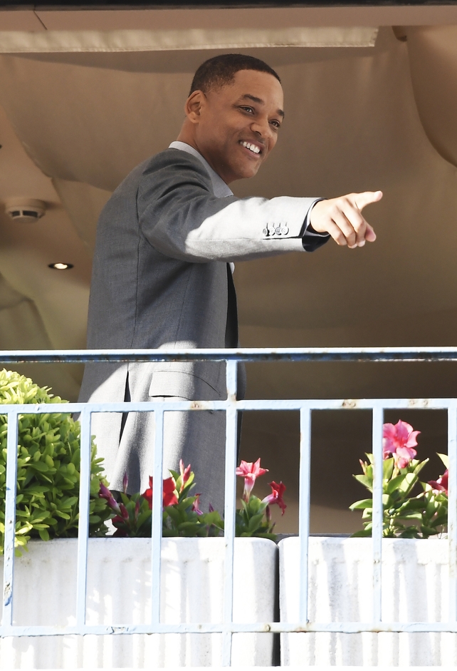Day One - Wednesday May 17:
Will Smith is a member of this year's jury and he has dressed for the occasion. The actor is all smiles in his sharp suit.