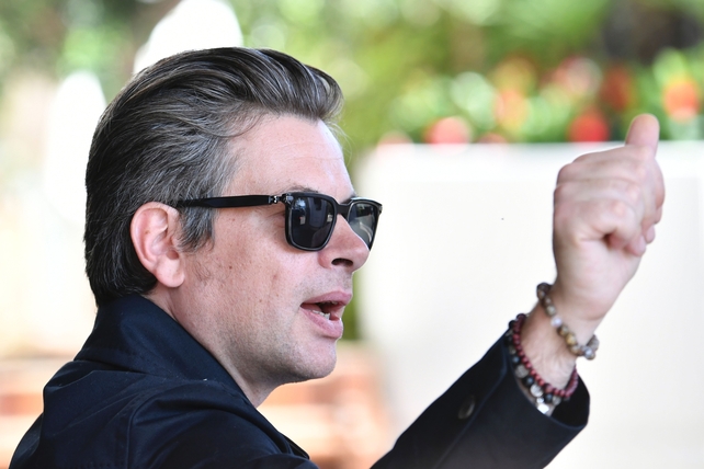 Day One - Wednesday May 17:
French singer and songwriter Benjamin Biolay gives Cannes a thumbs up. We're loving those shades.
