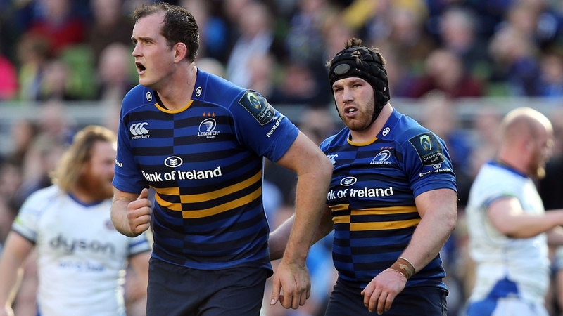 Devin Toner, left, and Seán O'Brien are among the replacements for Leinster for the Pro12 semi-final against Scarlets