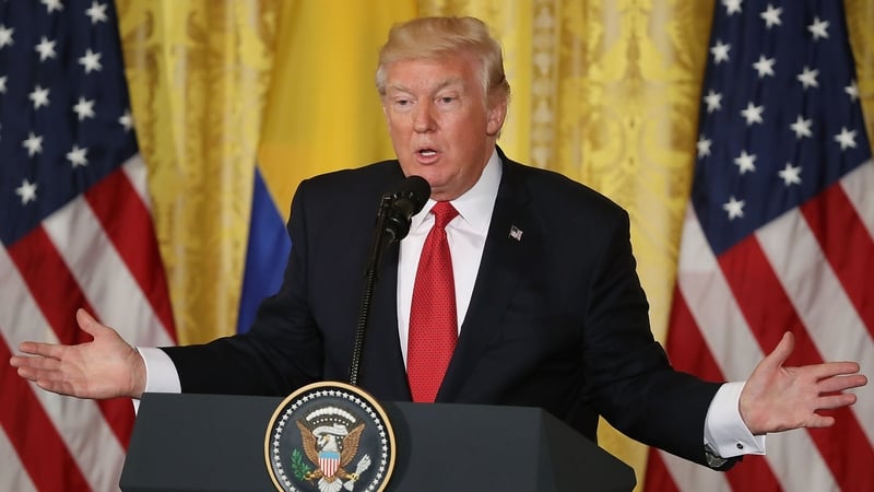 Donald Trump insisted that there had been no collusion between his campaign and "any foreign entity"