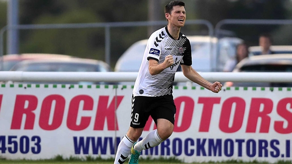 Dinny Corcoran struck twice for Bohs at the Carlisle Grounds