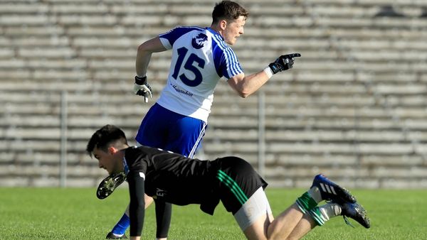 Conor McManus celebrates his first-half goal