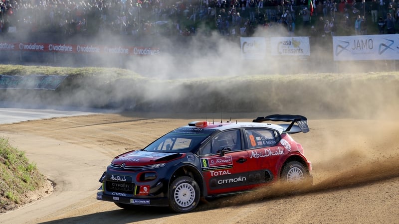 Craig Breen in action in Portugal