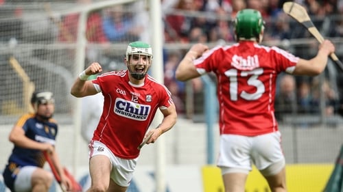 Shane Kingston celebrates his first-half goal