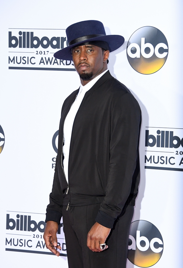 Sean 'Diddy' Combs wore a show stopping over sized hat on the red carpet. The producer paid tribute to the late Notorious B.I.G. during the Awards alongside Biggie's son, Christopher Jordan Wallace.