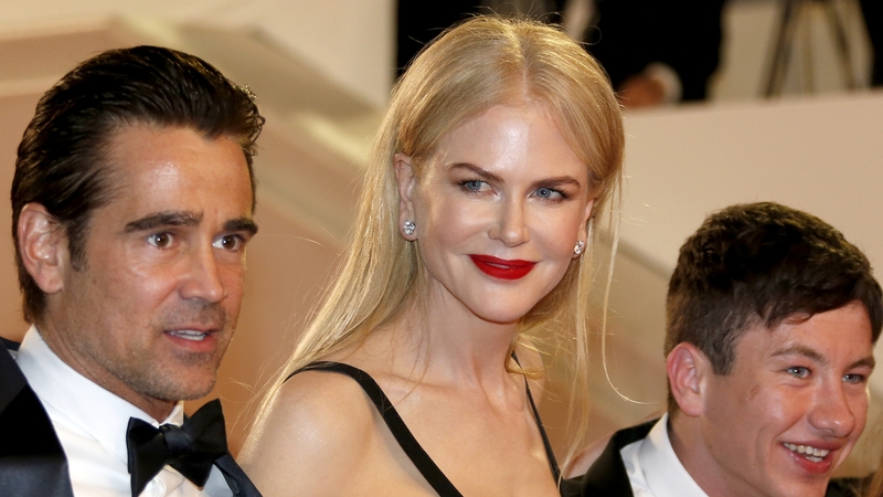 Colin Farrell, Nicole Kidman and Barry Keoghan at the premiere of The Killing of a Sacred Deer at the Cannes Film Festival