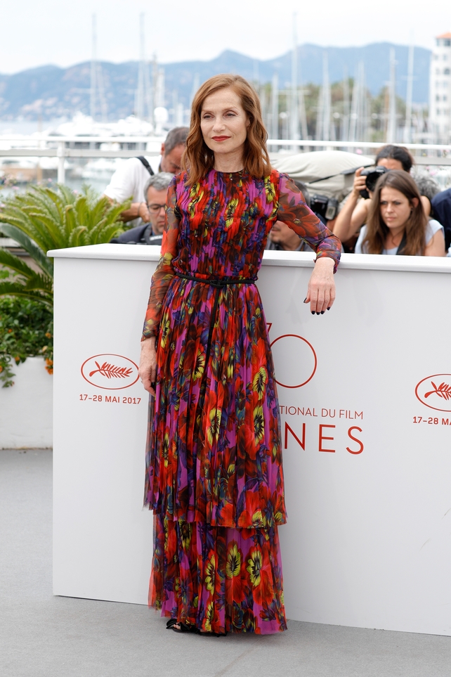 Day Six - Monday May 22:
Oscar nominated French actress Isabelle Huppert is grace embodied. She gives us summer vibes in this Gucci floral dress.