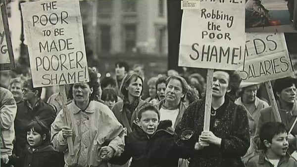 "The poor need not always be with us": photo by Derek Speirs of an anti-poverty march in Dublin as featured in the Combat Poverty Photographic Exhibition at Dublin's Civic Offices in 2007.