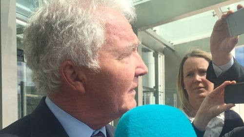 Sean FitzPatrick seen leaving court today