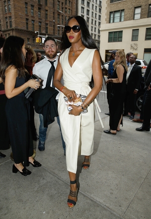 Naomi Campbell is a real diva in this immaculate white dress at the Bill Cunningham Memorial in 2016.