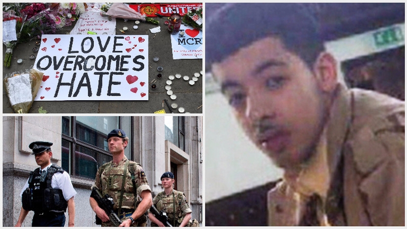 Salman Abedi was named as the bomber as the UK sees armed soldiers on the streets after the terror alert was raised to critical