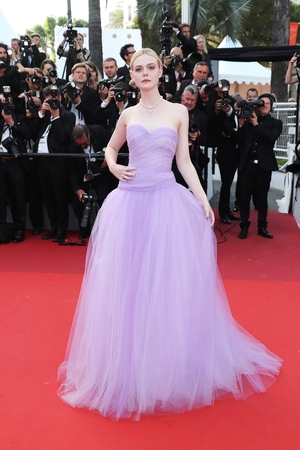 Day Eight - Wednesday May 24:
Elle Fanning is fascinating in this Rodarte candy floss-like bustier gown.