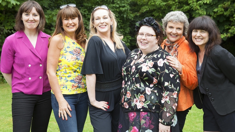 Irish funnywomen unite! (L-R) Eleanor Tiernan, Fiona Looney, Katherine Lynch, Alison Spittle, Rose Henderson and Tara Flynn join the line-up for this year's Comedy Showhouse.