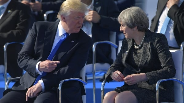 Donald Trump said the relationship between the United States and Britain was the most cherished of all US ties