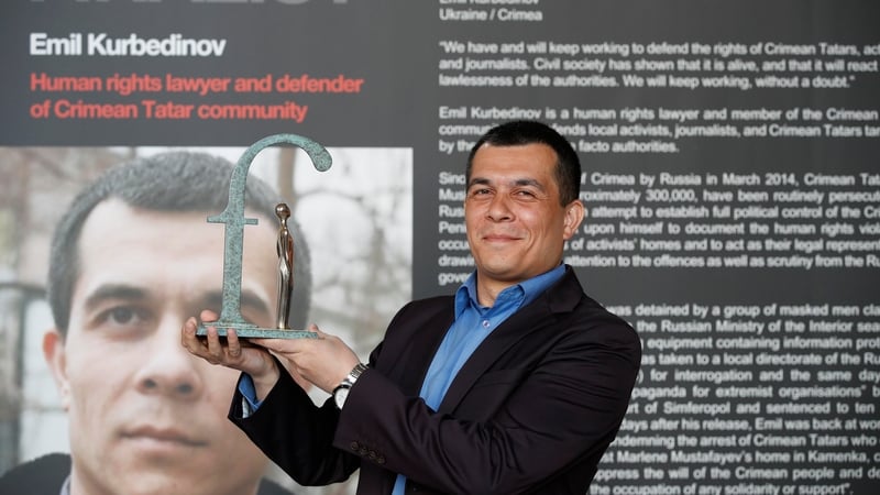 Emil Kurbedinov said 'Winning an acquittal for my clients is almost impossible - but what I can do is show them that, despite the risks, I will not abandon them'