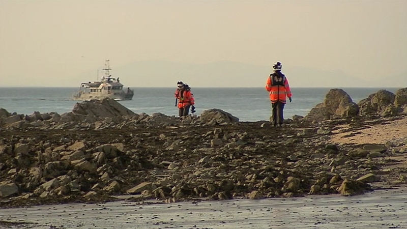 One man, believed to be local, was rescued from the water and taken to hospital but another person is still missing