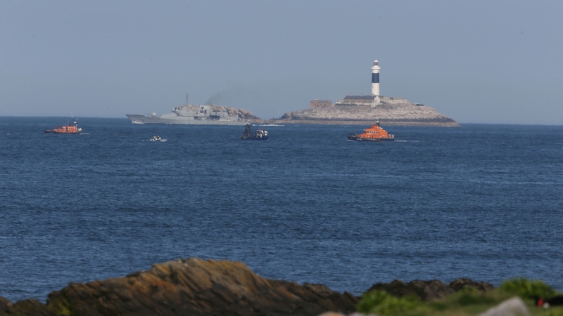 A member of the public raised the alarm after the boat capsized yesterday