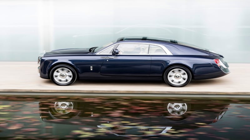 The once-off Rolls Royce 'Sweptail' is believed to have cost about €11 million.