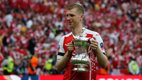 Mertesacker saved one of his best displays of the season for the Cup final