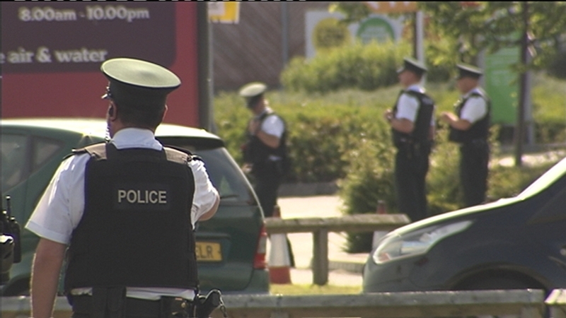 The incident occurred at about 3pm at Sainsbury's in Bangor, Co Down