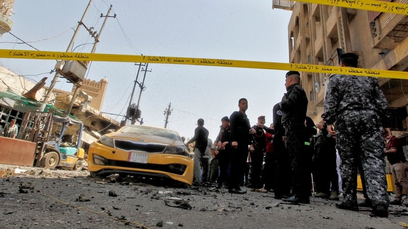 Car bomb exploded near one of the capital's main bridges