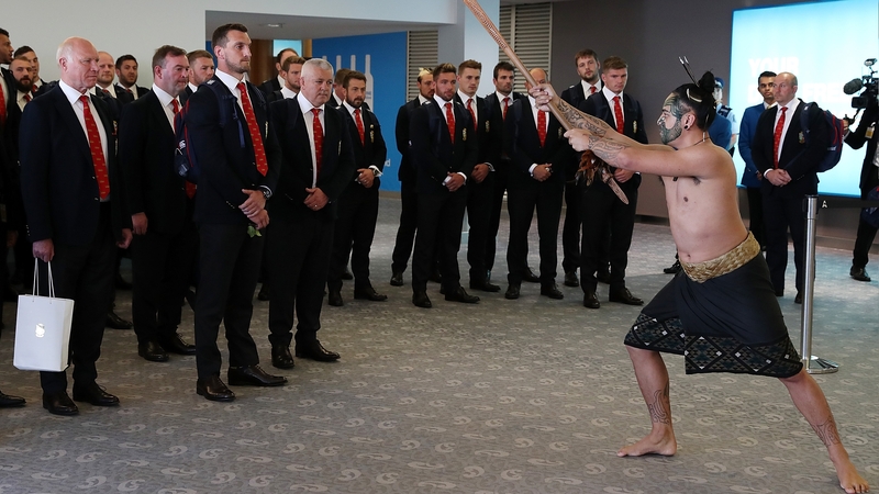 The Lions received a traditional haka welcome
