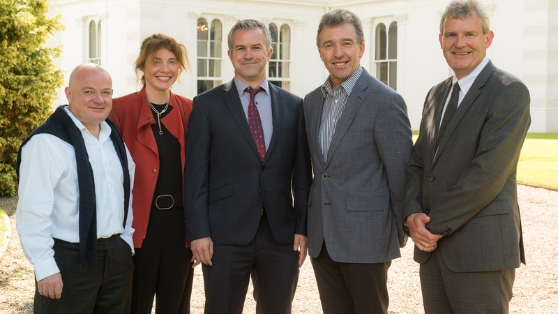 Kernel Capital's Niall Olden; Dr Tara Dalton, AltraTech CEO; Dr Brian O'Farrell and Dr Tim Cummins, Co-founders of AltraTech & Cyril McGuire from Infinity Capital