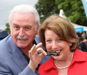 Marty Whelan broadcasted live on Lyric fm from the RTÉ stage