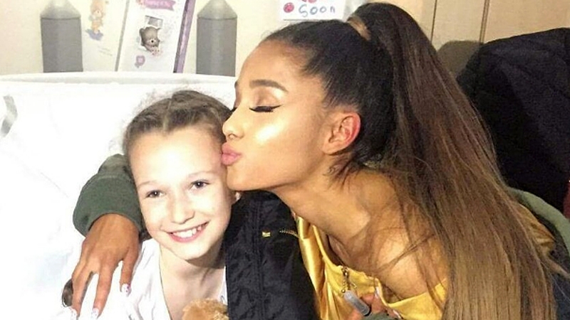 Ariana Grande meets Jaden Farrell-Mann Photo: Jaden Farrell-Mann, Twitter