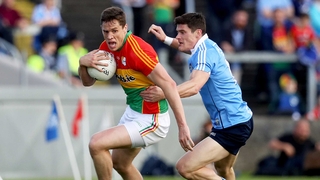 Carlow kept Dublin to just a three-point advantage at the break