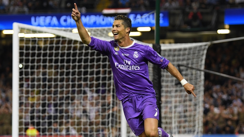 Cristiano Ronaldo celebrates his second goal