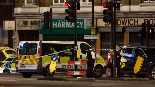 Streets were cordoned off as police responded to emergency calls