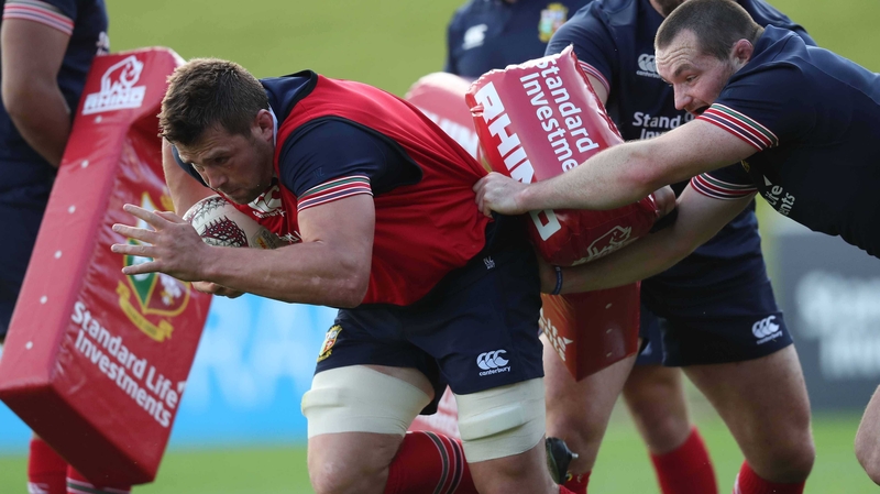 Stander in training with the British and Irish Lions