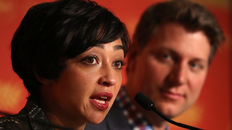 Ruth Negga and Loving director Jeff Nichols at the Cannes Film Festival in May 2016 - "I really don't think someone like Jeff Nichols would employ me just because I'm cheaper than someone else"