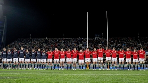 The Lions observe a minute's silence for victims of the London and Manchester attacks