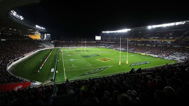 The atmosphere is electric at a rainy Eden Park