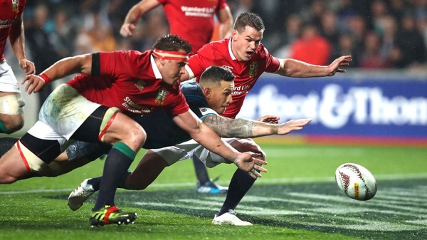Sonny Bill Williams scores the Blues' second try