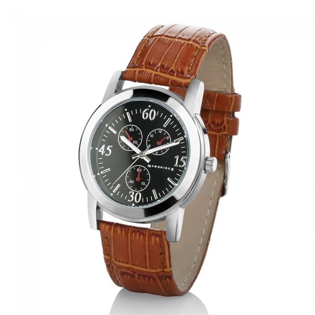 This Newbridge Gents Watch with Brown Strap is €60.00 at www.newbridgesilverware.com.