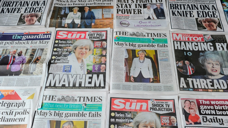 The reaction to last night's exit poll by a section of the British media