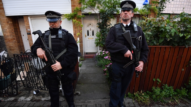 The presence of heavy security at the home of Labour leader Jeremy Corbyn was a reminder that the election took place in the wake of recent terrorist attacks in Manchester and London