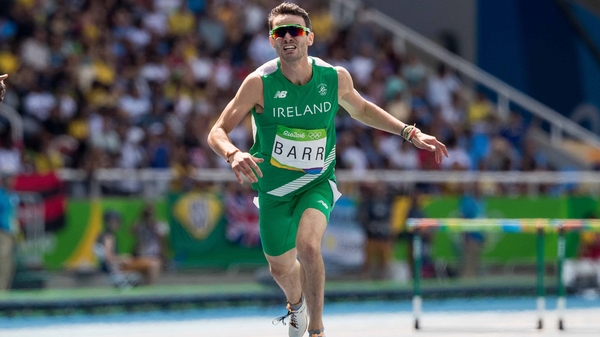 Barr finished third in his heat in Geneva