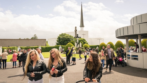 A large crowd in the Church of the Apparition in Knock led to fears for the safety of the boy who claimed that he would have a vision