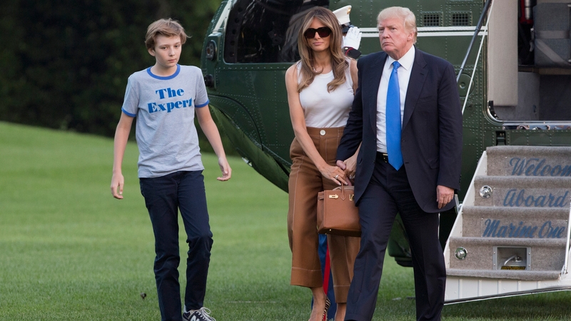 After arriving, Melania Trump tweeted that she looked forward to making memories in her new home