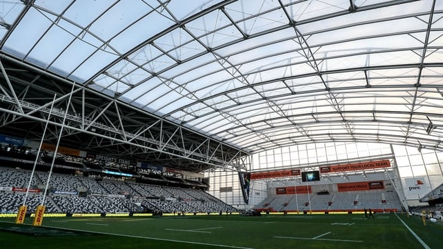 A view of Forsyth Barr stadium