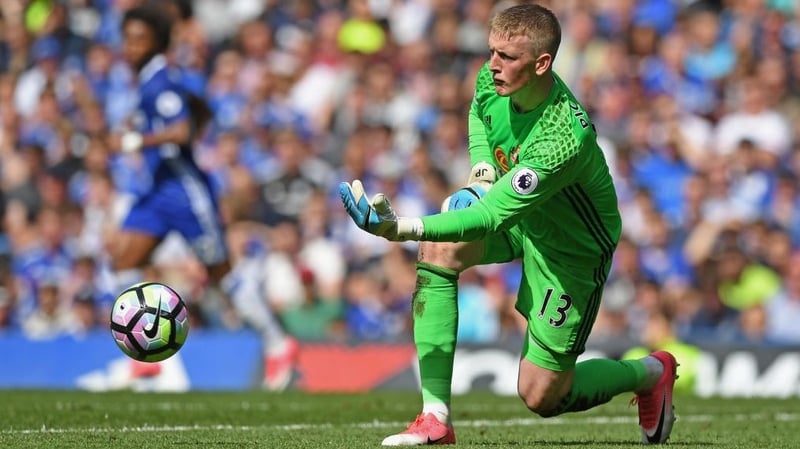 Jordan Pickford in action for Sunderland