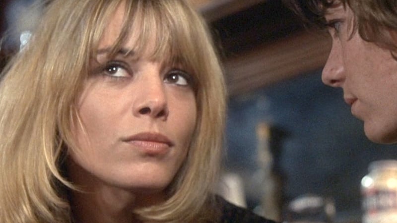 Anita Pallenberg opposite Mick Jagger in the cult classic movie Performance