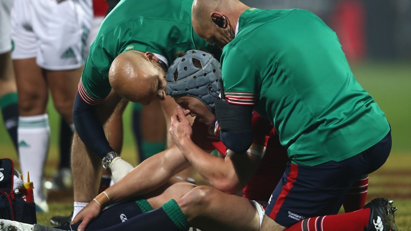 Jon Davies suffered a head injury in the 12-3 victory over the Crusaders