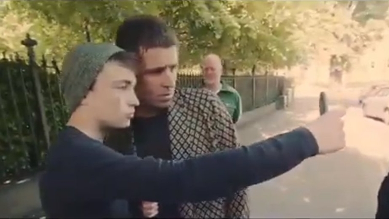 Liam Gallagher with fans in Dublin