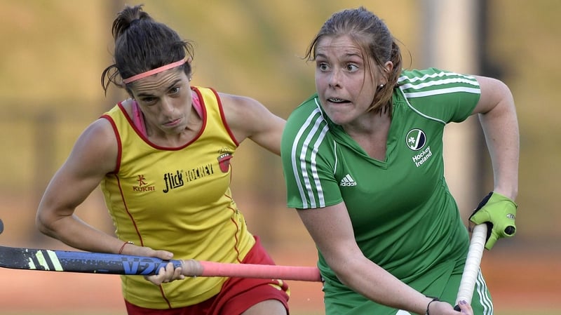 Katie Mullan (R) struck the winner for Ireland in Belrin